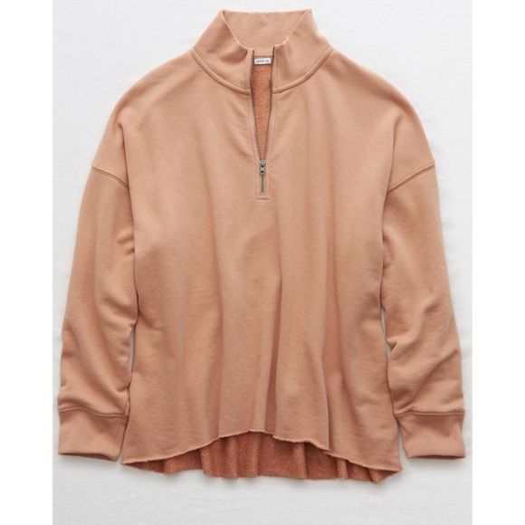 NEW [Aerie] Sunday Soft 1/4 zip sweatshirt - Picture 9 of 12